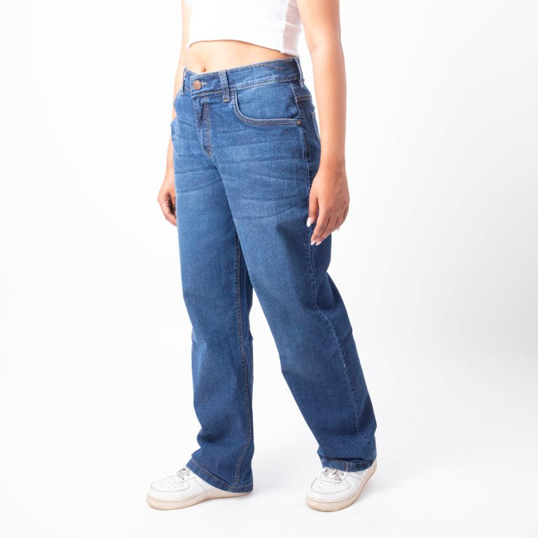 RESTART LIFESTYLE Light Blue High Waist Jeans for Women - Regular Fit Straight Jeans for Girls - Denim Cotton Jeans for Women - Women Jeans Straight Fit