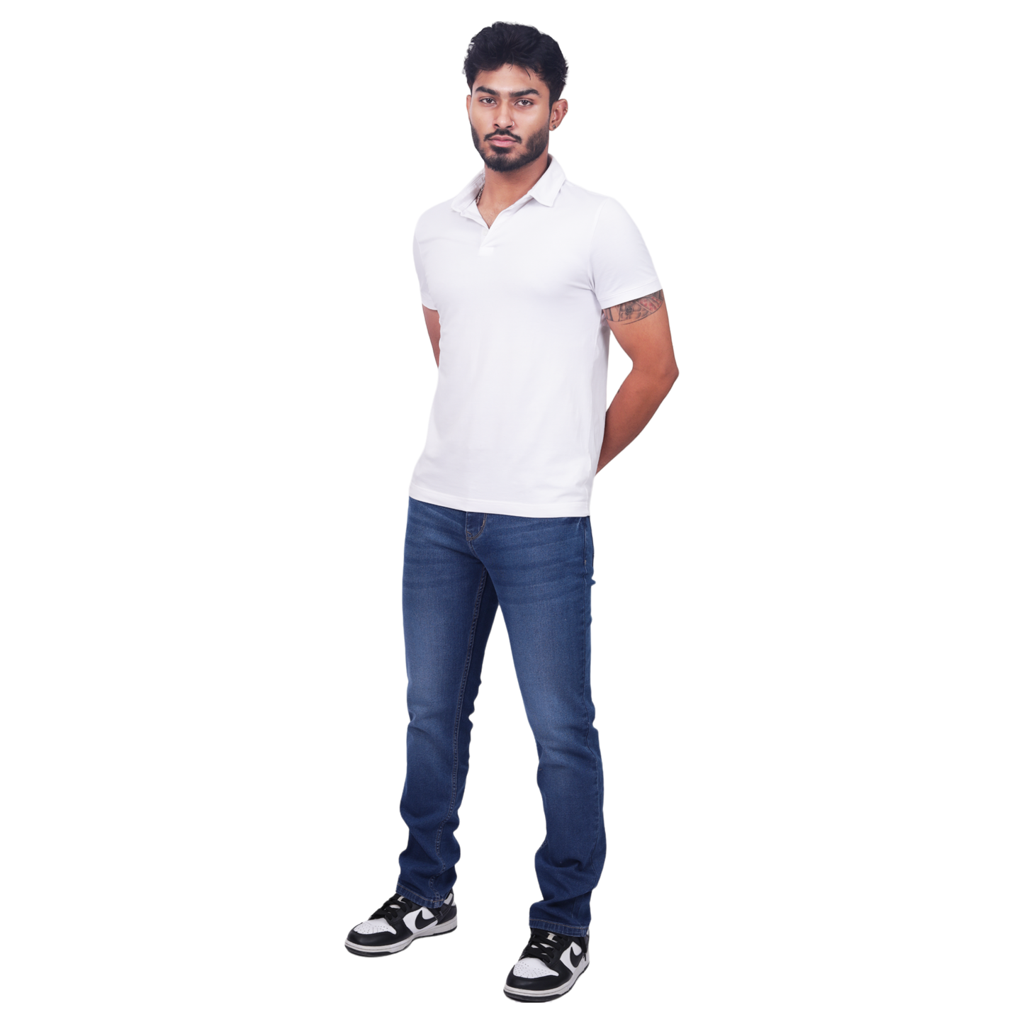 Men Classic Light Fade Clean Look Stretchable Jeans