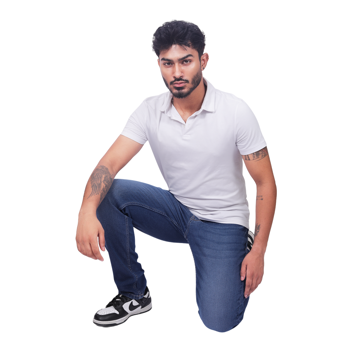 Men Classic Light Fade Clean Look Stretchable Jeans