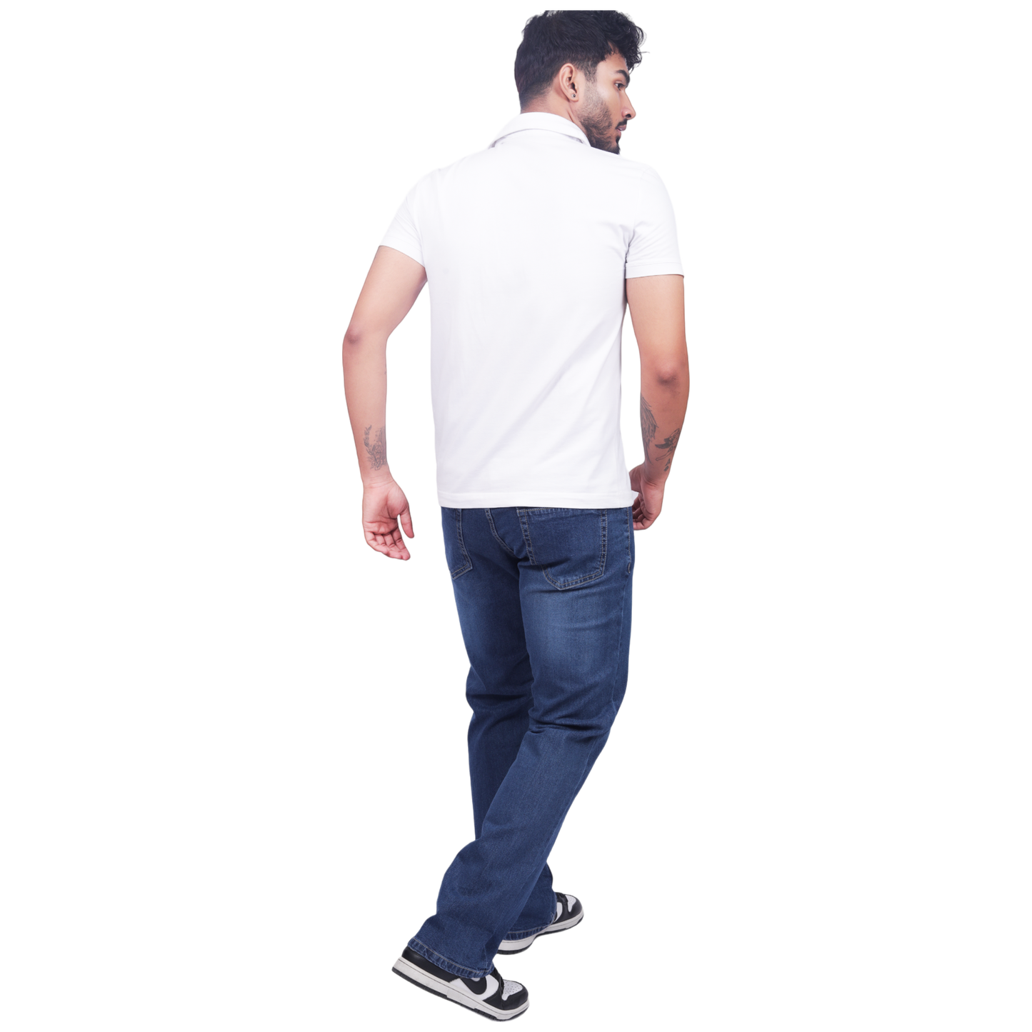 Men Classic Light Fade Clean Look Stretchable Jeans