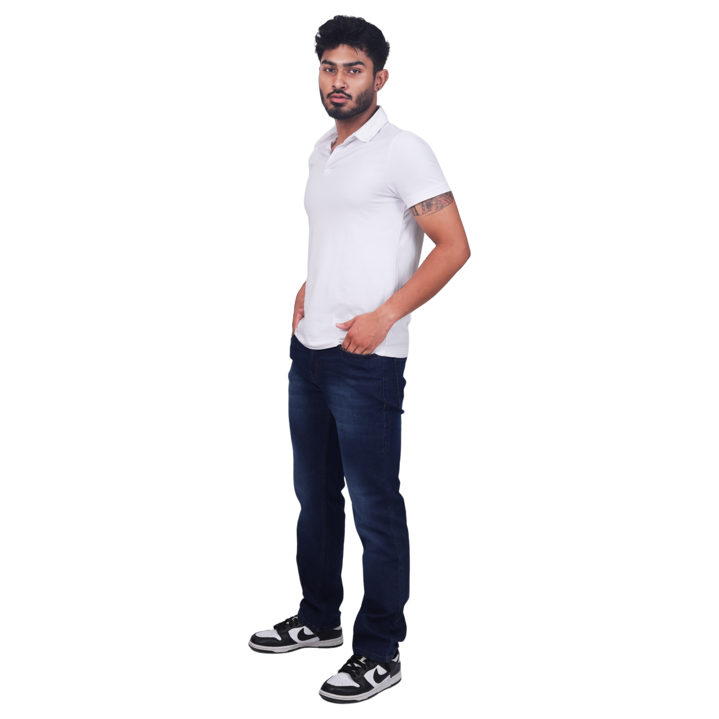 Men Mid-Rise Classic Fit Light Fade Stretchable Jeans