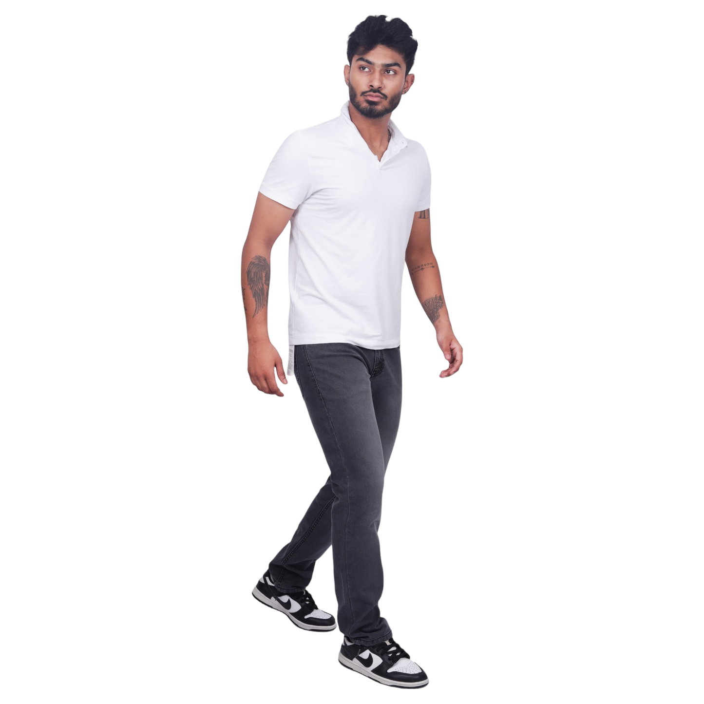 Men Black Regular Fit Casual Jeans