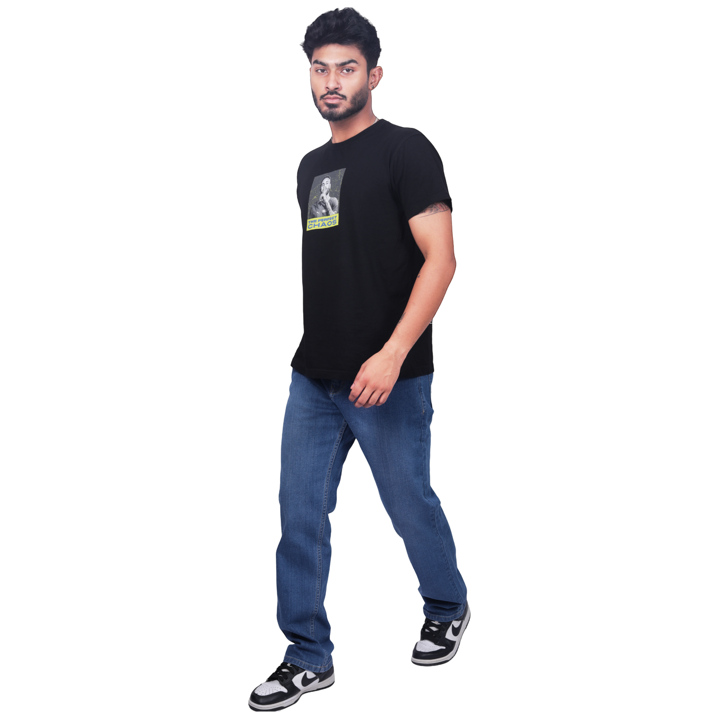 Men Mid-Rise Medium Shade Light Fade Clean Look Stretchable Jeans