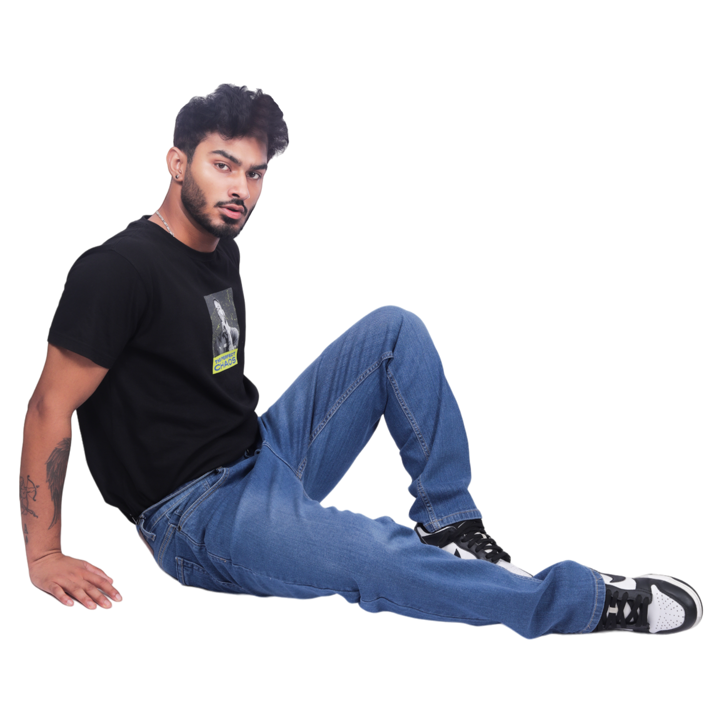 Men Mid-Rise Medium Shade Light Fade Clean Look Stretchable Jeans