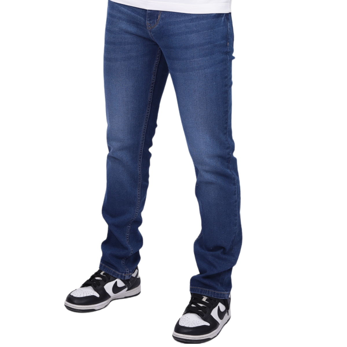 Men Classic Light Fade Clean Look Stretchable Jeans