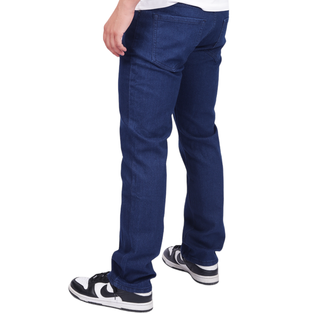 Men Comfort Mid Rise Clean Look Stretchable Jeans