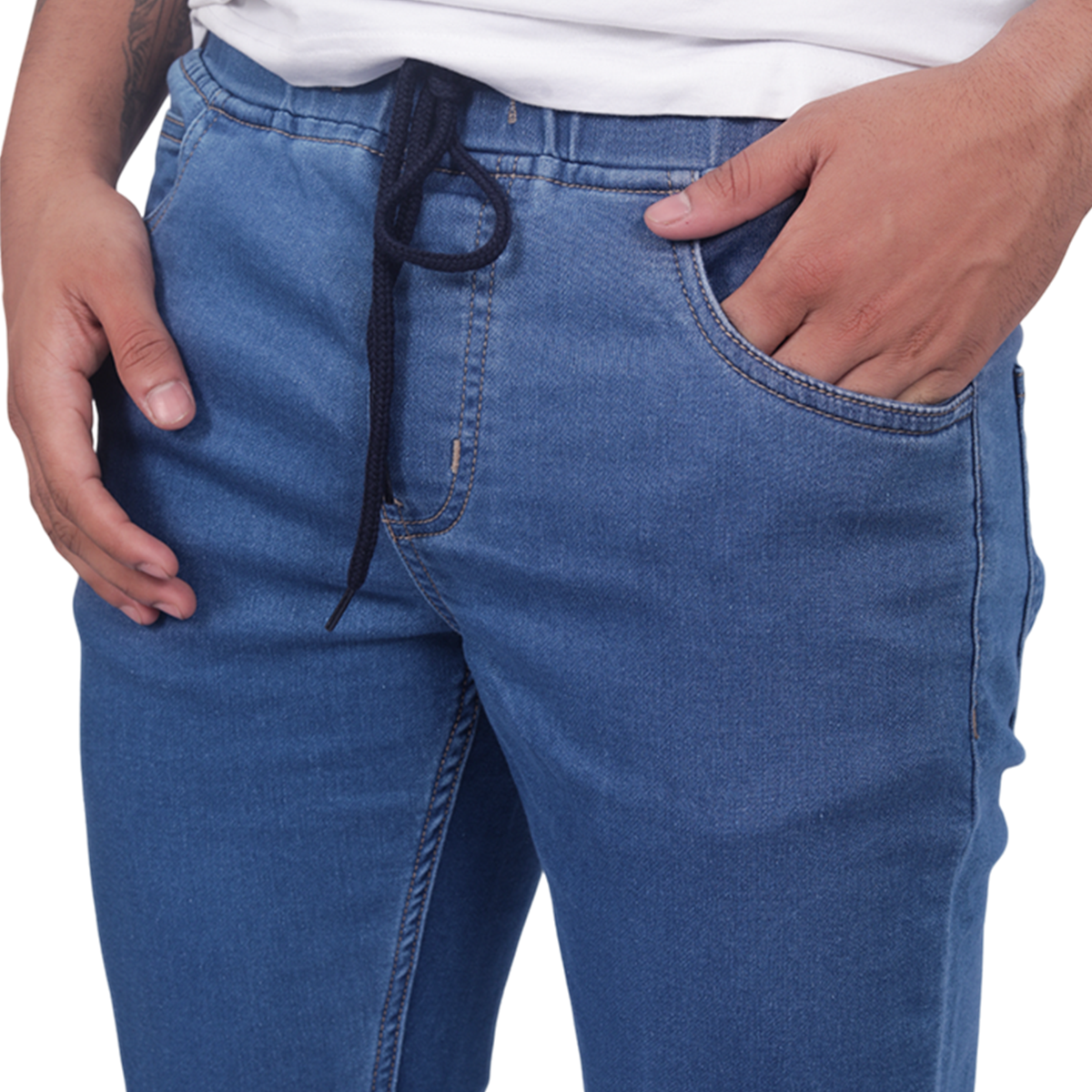 Men Smart Jogger Stretchable Jeans