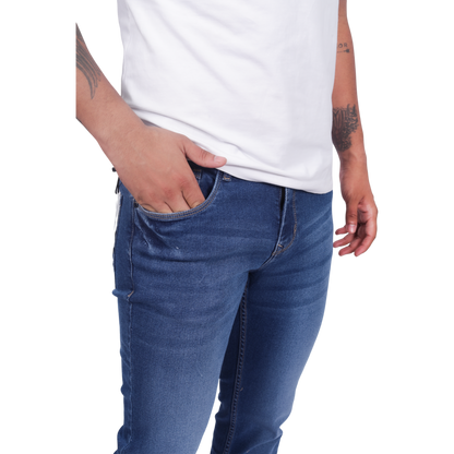 Men Classic Light Fade Clean Look Stretchable Jeans