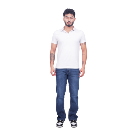 Men Classic Light Fade Clean Look Stretchable Jeans