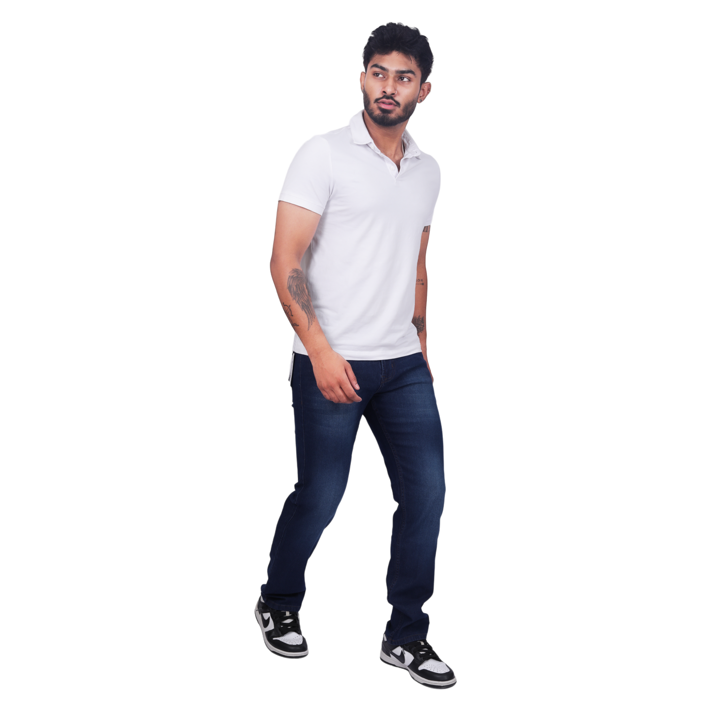 Men Mid-Rise Classic Fit Light Fade Stretchable Jeans