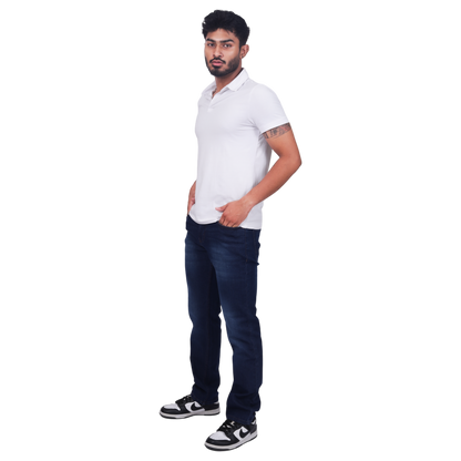 Men Mid-Rise Classic Fit Light Fade Stretchable Jeans