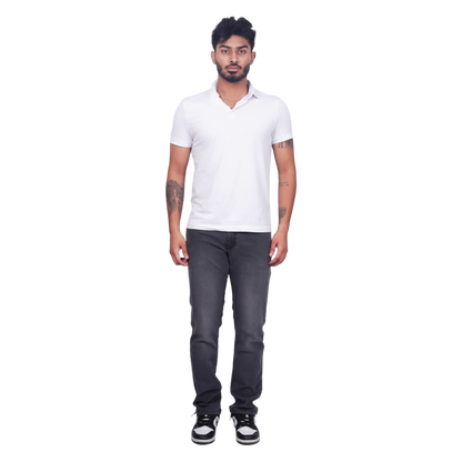 Men Black Regular Fit Casual Jeans