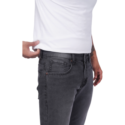 Men Black Regular Fit Casual Jeans