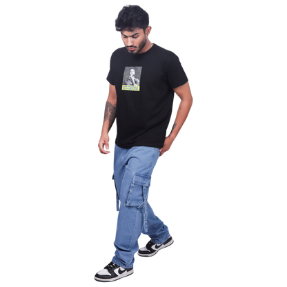 Men Comfort Relaxed Fit Clean Look Pure Cotton Cargo Jeans