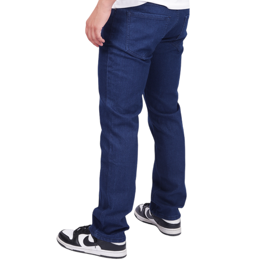 Men Comfort Mid Rise Clean Look Stretchable Jeans