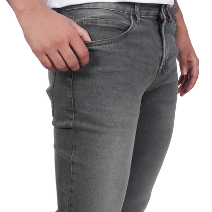 Men Smart Mid-Rise Clean Look Light Fade Stretchable Jeans